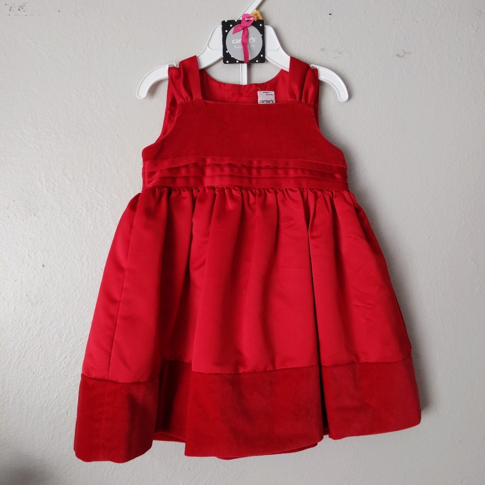 Carters girls red dress 12 months